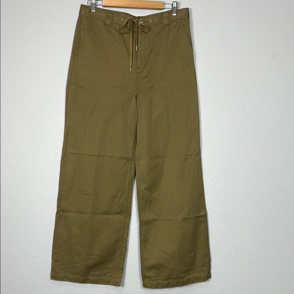 Hudson Jeans Army Green Wide‎ Leg Pants